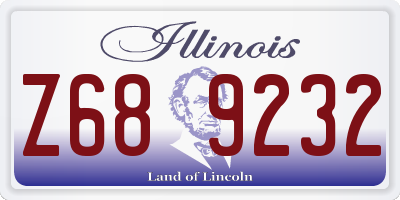 IL license plate Z689232