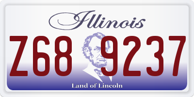 IL license plate Z689237