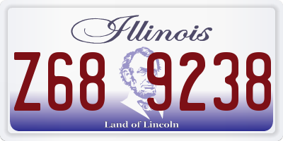 IL license plate Z689238