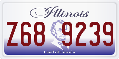 IL license plate Z689239
