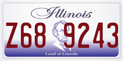 IL license plate Z689243