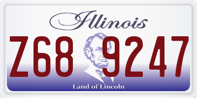 IL license plate Z689247