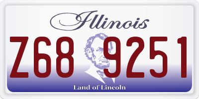 IL license plate Z689251