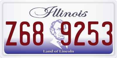 IL license plate Z689253