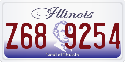IL license plate Z689254