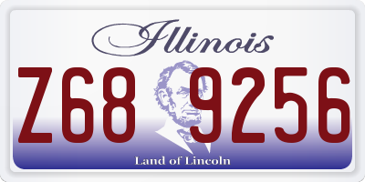 IL license plate Z689256
