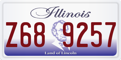 IL license plate Z689257