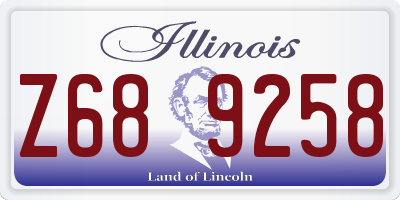 IL license plate Z689258