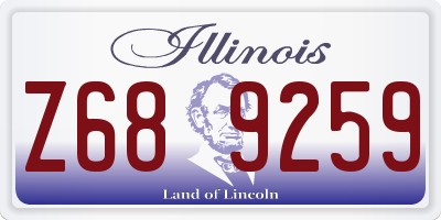 IL license plate Z689259