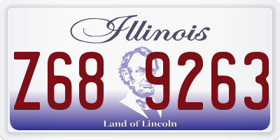 IL license plate Z689263