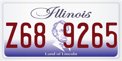 IL license plate Z689265