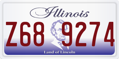 IL license plate Z689274