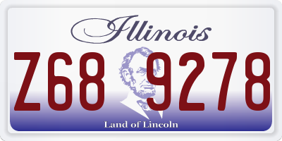 IL license plate Z689278
