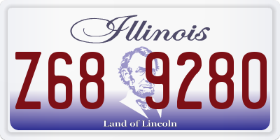 IL license plate Z689280