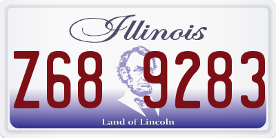 IL license plate Z689283