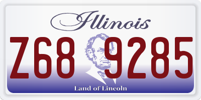 IL license plate Z689285