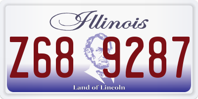 IL license plate Z689287