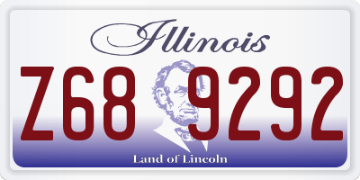 IL license plate Z689292