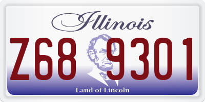 IL license plate Z689301