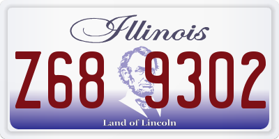 IL license plate Z689302