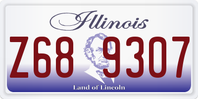 IL license plate Z689307