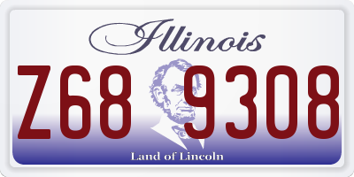 IL license plate Z689308