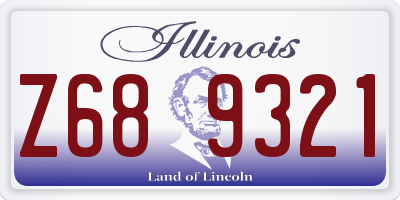 IL license plate Z689321