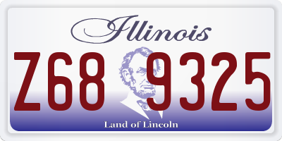 IL license plate Z689325