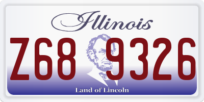 IL license plate Z689326