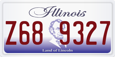 IL license plate Z689327