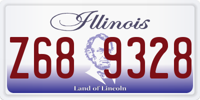 IL license plate Z689328