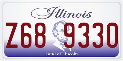 IL license plate Z689330