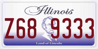 IL license plate Z689333