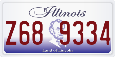 IL license plate Z689334