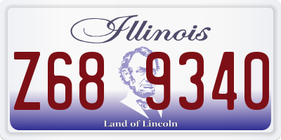 IL license plate Z689340
