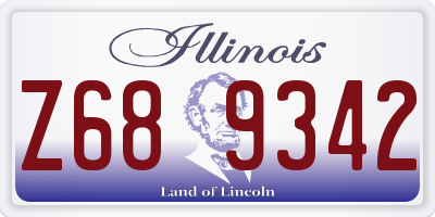 IL license plate Z689342