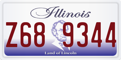 IL license plate Z689344