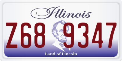 IL license plate Z689347