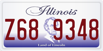 IL license plate Z689348