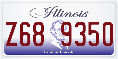 IL license plate Z689350