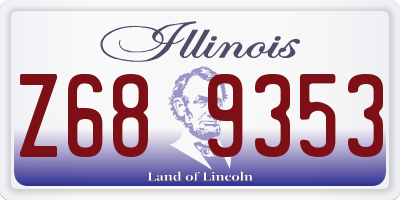 IL license plate Z689353