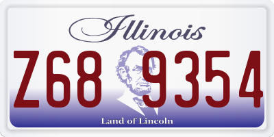 IL license plate Z689354