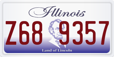 IL license plate Z689357
