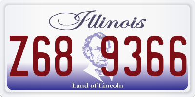 IL license plate Z689366