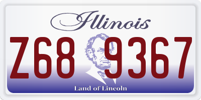 IL license plate Z689367