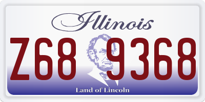 IL license plate Z689368