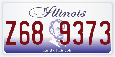IL license plate Z689373