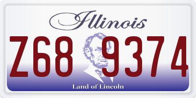 IL license plate Z689374