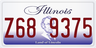 IL license plate Z689375