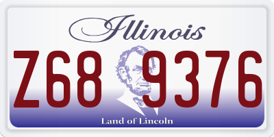 IL license plate Z689376